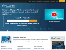 Tablet Screenshot of gluespec.com
